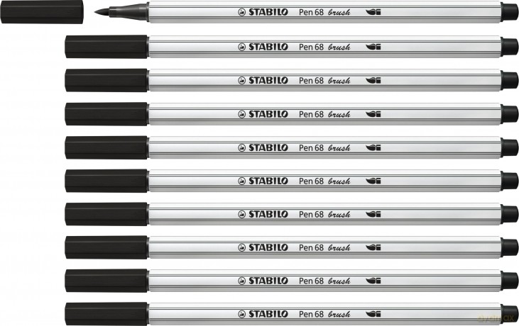 Cf10 Stabilo Pen 68 Brush Nero
