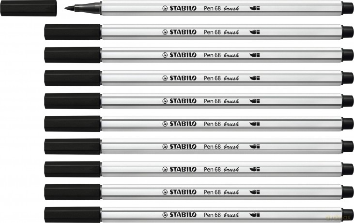 Cf10 Stabilo Pen 68 Brush Nero