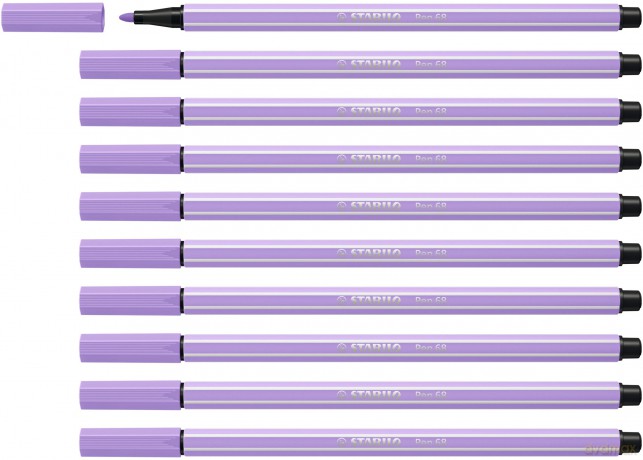 Cf10 Stabilo Pen 68 Lilla Chiaro