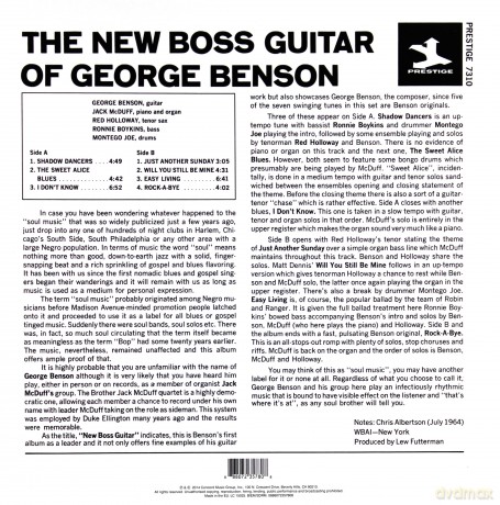 George Benson i The Brother Jack Mcduff Quartet: The New Boss Guitar [Winyl]
