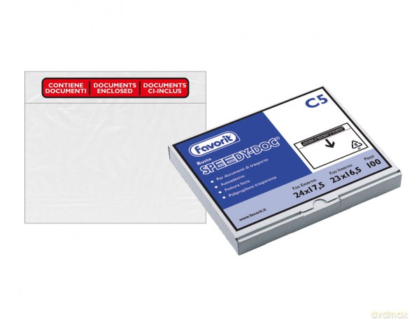 Cf100 Buste Doc.Spediz. 22 5x16li