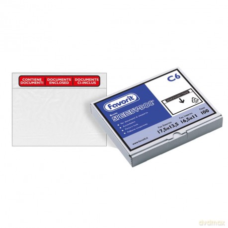 Cf100 Buste Spediz.Speedy Doc C6