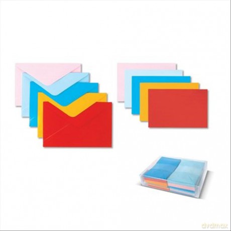 Cf100bigl + 100buste 7x11cm Col Ass