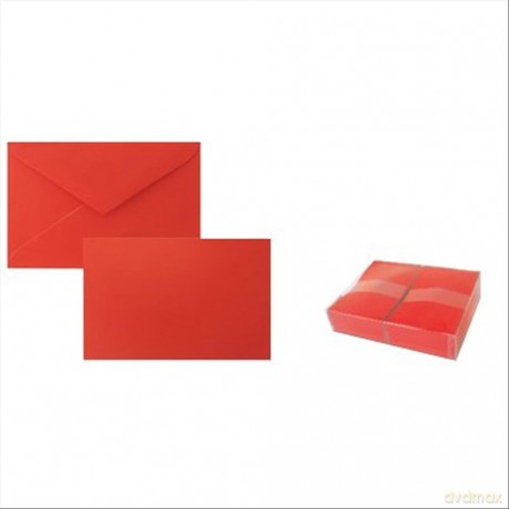 Cf100bigl + 100buste 9x14cm Rosso