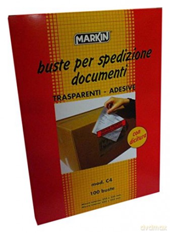 Cf100buste Adesive C4 322x225mm