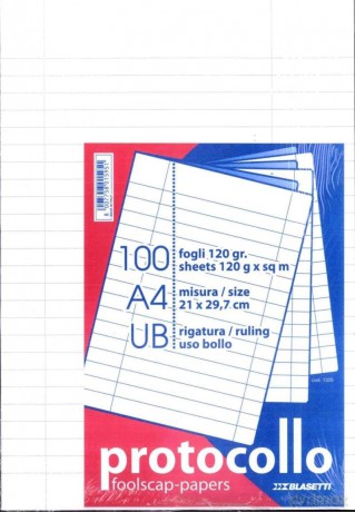 Cf100fogli Protocollo 120gr. Ub