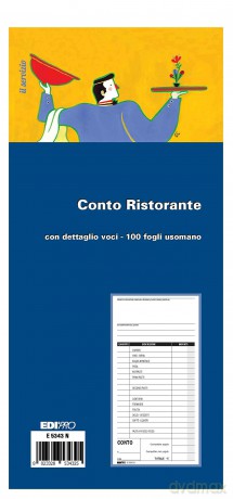 Cf10blocco Conto Ristorante 100ff