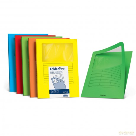 Cf10cartelline C/Finestra Giallo