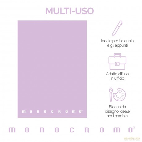 Cf10quaderni Monocr Pastel A4 80 5m