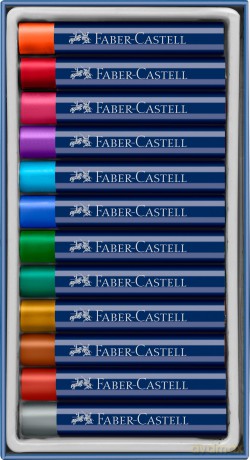 Cf12 Oil Pastels Col.Metallici Ass