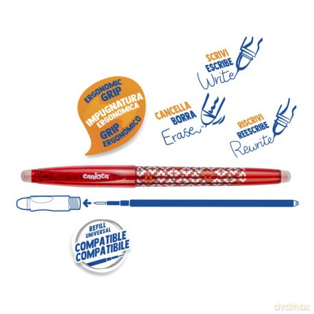 Cf12 Penna Cancellabile Rosso