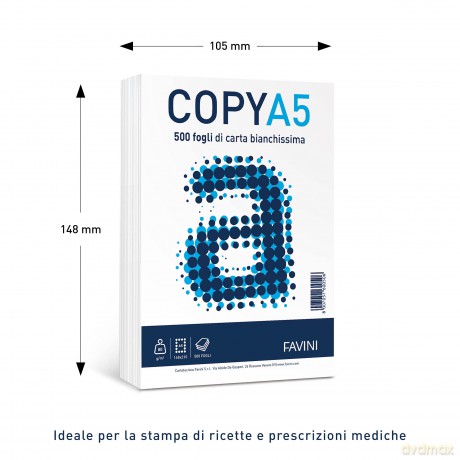 Cf12 Risme A5 80gr 500ff Bianchi