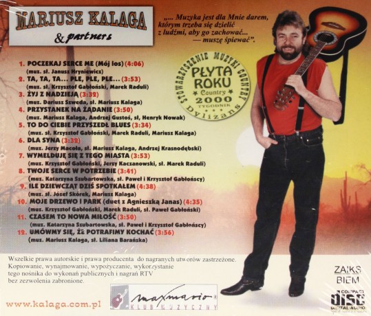 Mariusz Kalaga: Mój los [CD]