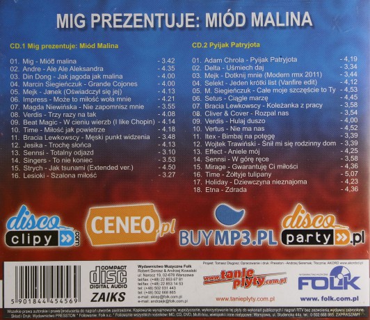 MIG Prezentuje: Miód Malina/Lato 2014: Skok w bok Pakiet [4CD]