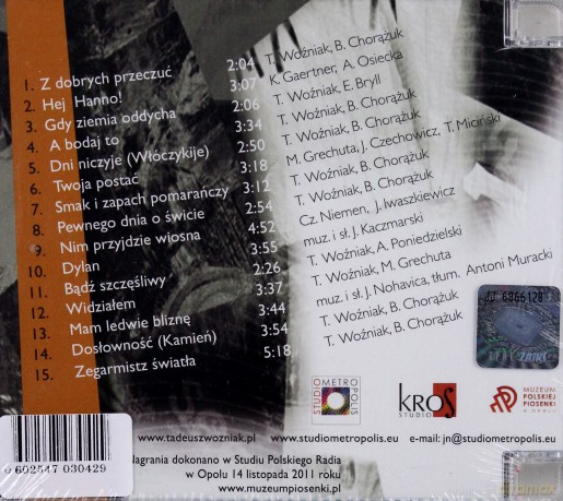 Tadeusz Woźniak: Live Polskie Radio Opole Listopad 2011 [CD]