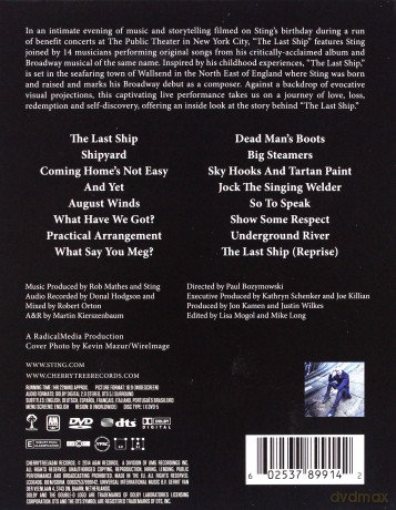Sting: The Last Ship (Live At The Public Theater) [DVD]