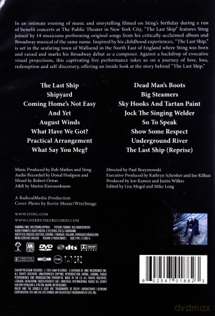 Sting: The Last Ship (Live At The Public Theater) (PL) [DVD]