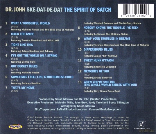Dr.John: Ske-Dat-De-Dat The Spirit Of Satch [CD]