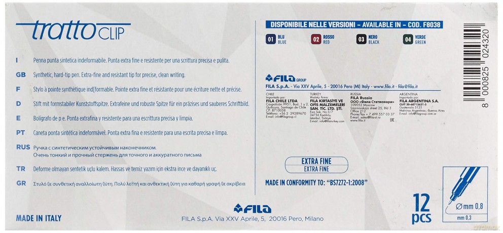 Cf12tratto Clip Nero