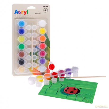 Cf14colori Acrilici X 4ml + Pennell