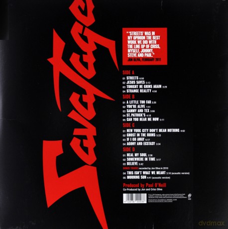 Savatage: Streets A Rock Opera [2xWinyl]