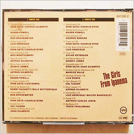 Various Artists-Best Of Bossa Nova: The Girls From Ipanema [2CD]