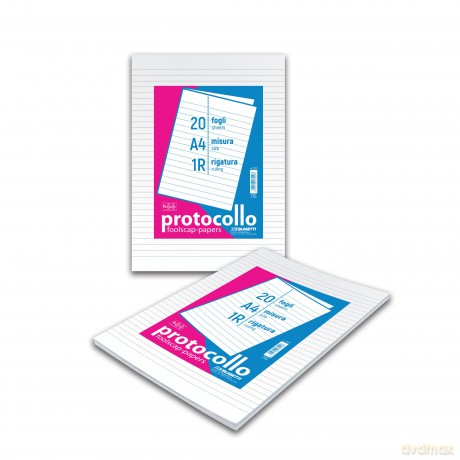 Cf20 Fogli Protocollo 1r 60 Gr
