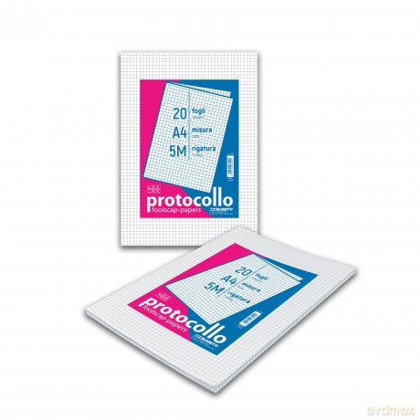 Cf20 Fogli Protocollo 60 Gr 5m