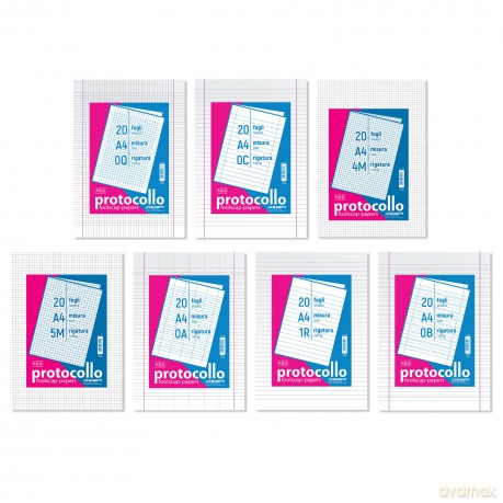 Cf20 Fogli Protocollo 60 Gr. 0b