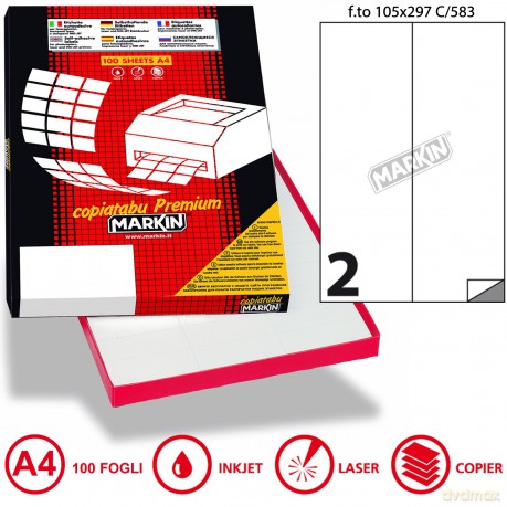 Cf200 Etichette 2x100 105x297