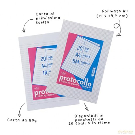 Cf20fogli Protocollo 60 Gr. 0a