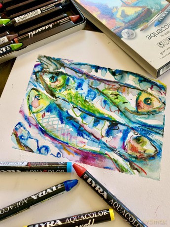 Cf24 Lyra Acquacolor Pastelli Cera