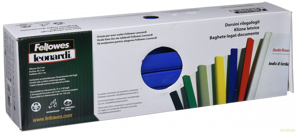 Cf25 Dorsino 110fogli D16mm Blu