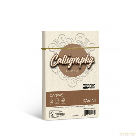 Cf25buste Canvas 12x18 100gr Avorio
