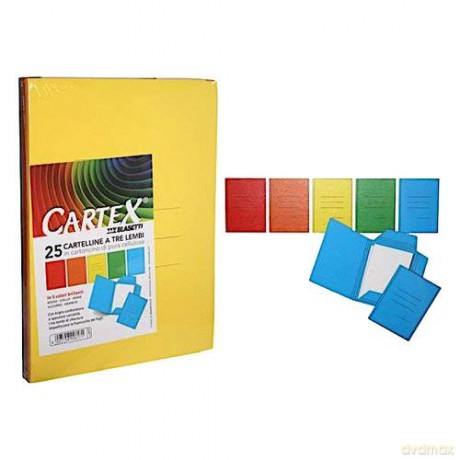 Cf25cartelline Cartex 3l Ass Vivaci