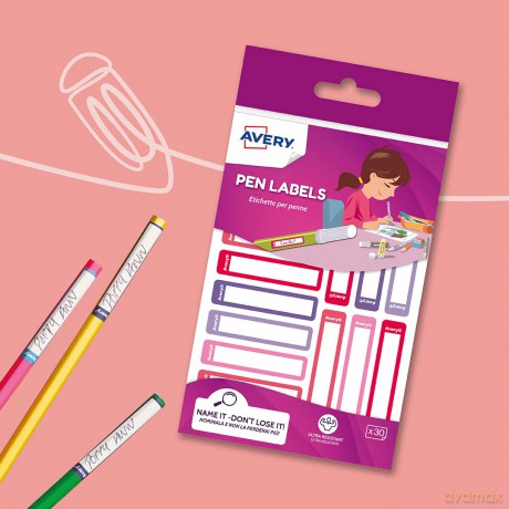 Cf30etich. Penne Rosa/Viola 50x10