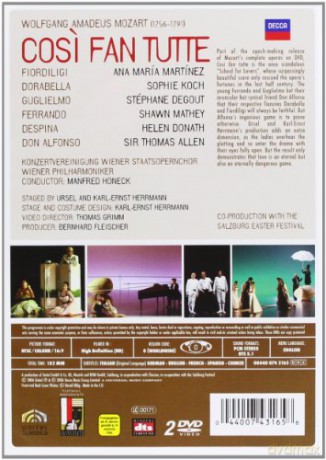 Various Mozart 22: Mozart:Cosi Fan Tutte [2DVD]