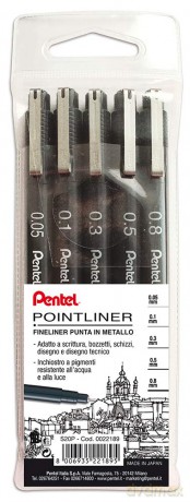 Cf5 Pointliner Nero Punte Assortite