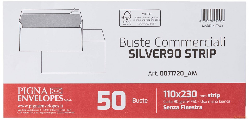 Cf50 Buste Edera S/Fin 11x23cm