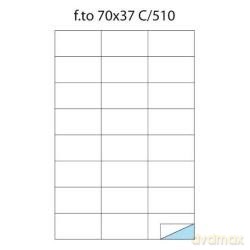 Cf50 Fogli Etichette A4 70x37 12 Mm