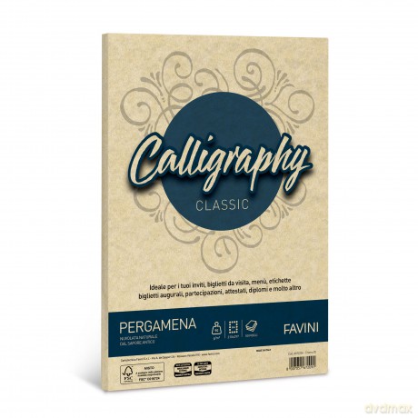 Cf50 Fogli Pergamena A4 90g Crema