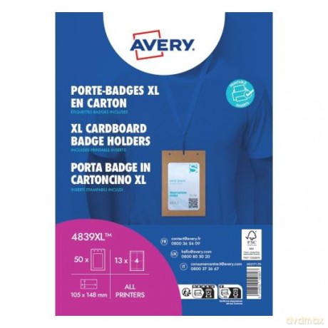 Cf50 Portabadge A6 Cartoncino