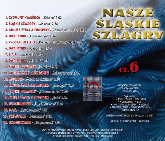 Nasze śląskie szlagiery (szlagry) vol. 6 [CD]