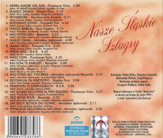 Nasze śląskie szlagiery (szlagry) vol. 1 [CD]
