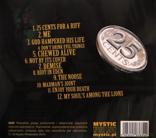 Acid Drinkers: 25 Cents For a Riff (digipack) [CD]