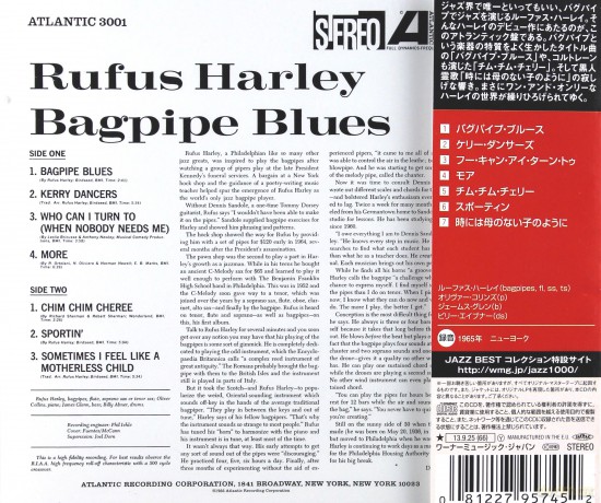 Rufus Harley: Bagpipe Blues [CD]