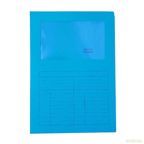 Cf50cartellina Sintex Azzurro C/Fin