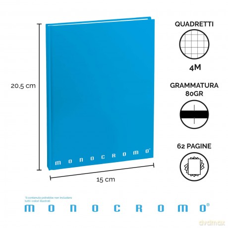 Cf5quaderno A5 Cart Monocromo 4m