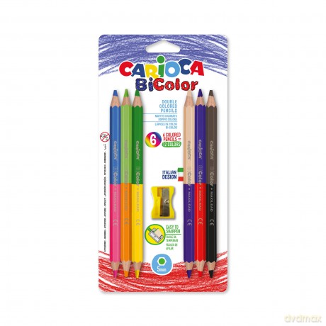 Cf6 Matite Colorate Bi-Color Ass.Te