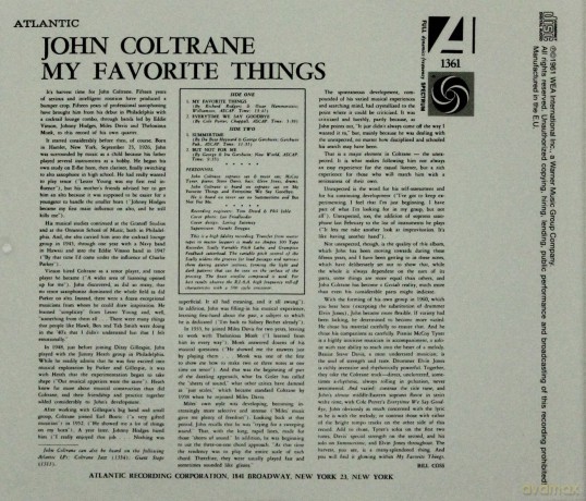 John Coltrane: My Favorite Things [CD]